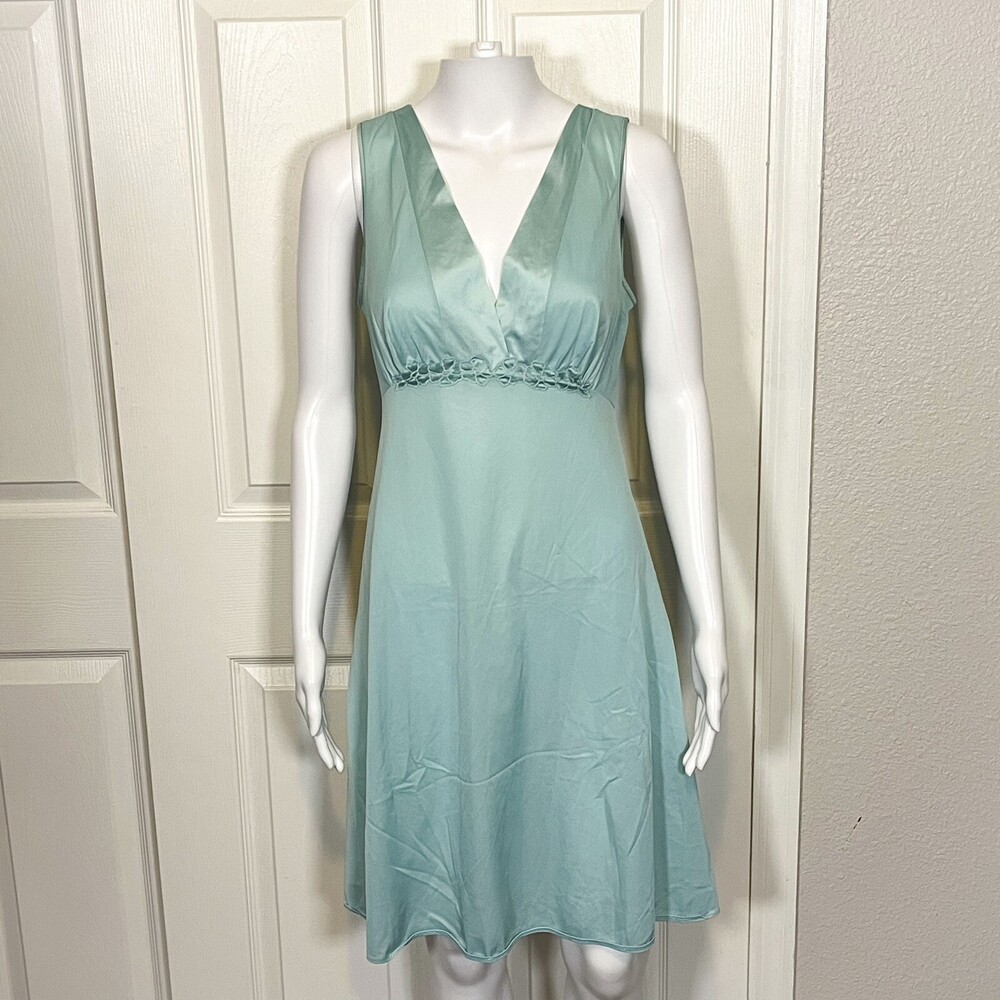 Vintage Vanity Fair 40s 50s Antron Nylon Lace Slip Dress 34 Lingerie Sexy Night
